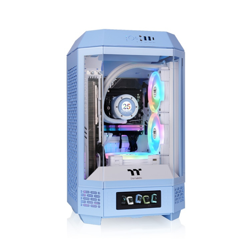 CAJA GAMING THERMALTAKE MINI-ITX TOWER 250 2XVENT 120MM AZUL HYDRANGEA SNFUENTEÂ CAJA GAMING THERMALTAKE MINI-ITX TOWER 250 2XVENT 120MM AZUL HYDRANGEA SNFUENTEÂ