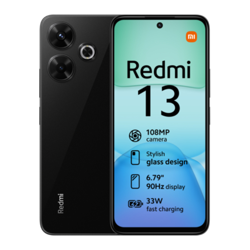 SMARTPHONE XIAOMI REDMI 13 6G B-128GB BLACK SMARTPHONE XIAOMI REDMI 13 6G B-128GB BLACK