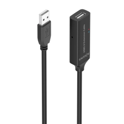 CABLE AISENS USB 2-0 PROLONGADOR AMPLIFICADOR A-M-A-H NEGRO 15M