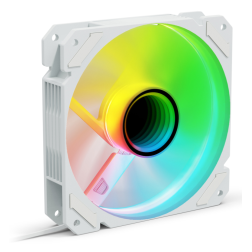 VENTILADOR CAJA SHARKOON MIRROR PWM RGB REVERSE BLANCO