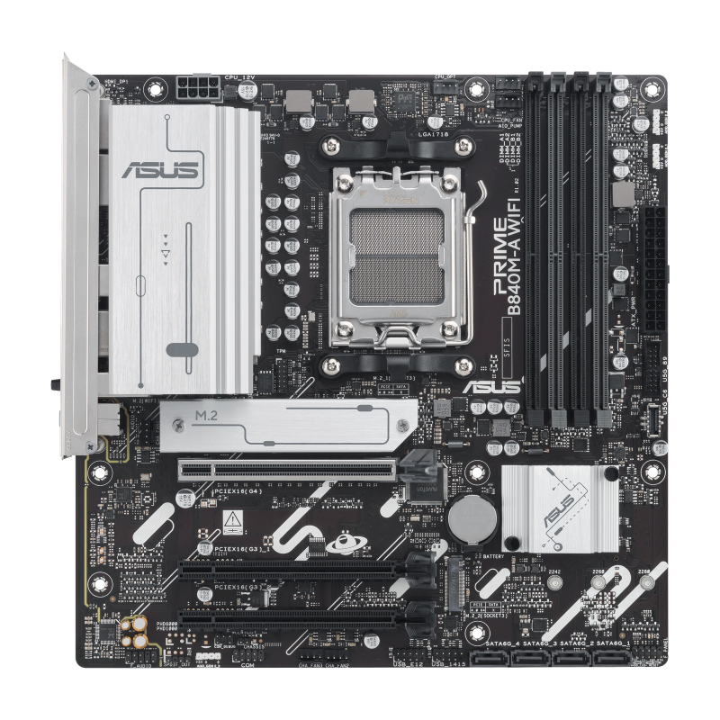 PLACA BASE ASUS PRIME B840 M-A WIFI PCI-E 16x Gen4, M-2 Gen4 PLACA BASE ASUS PRIME B840 M-A WIFI PCI-E 16x Gen4, M-2 Gen4
