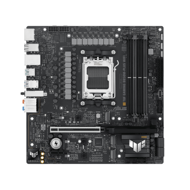 PLACA BASE ASUS TUF GAMING B850-M PLUS WIFI PCI-E x16 Gen5, M-2 Gen5 PLACA BASE ASUS TUF GAMING B850-M PLUS WIFI PCI-E x16 Gen5, M-2 Gen5