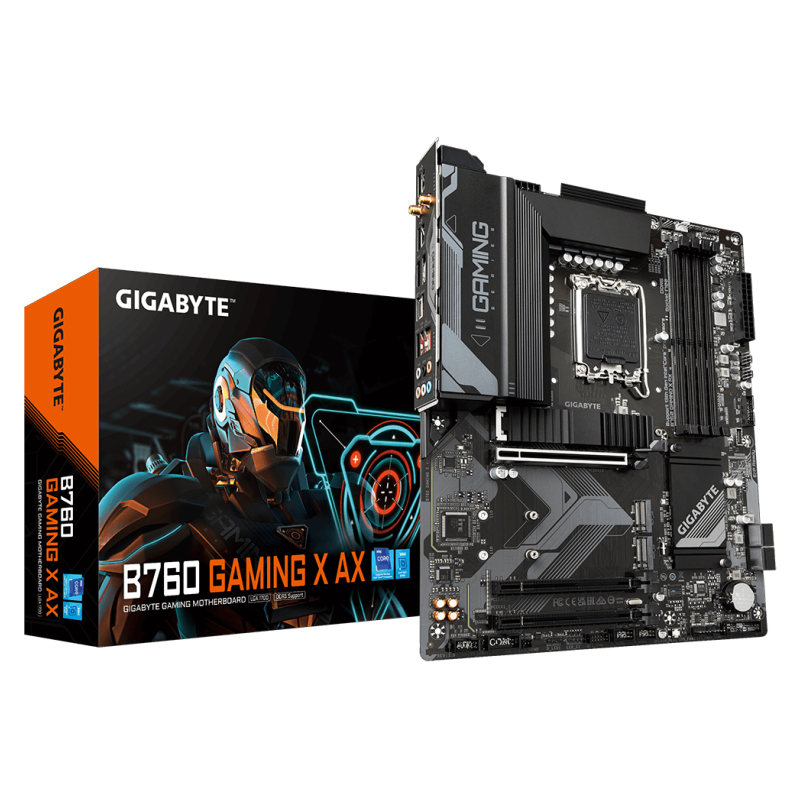 PLACA BASE GIGABYTE B760 GAMING X 1700 AX ATX 4XDDR5 PLACA BASE GIGABYTE B760 GAMING X 1700 AX ATX 4XDDR5