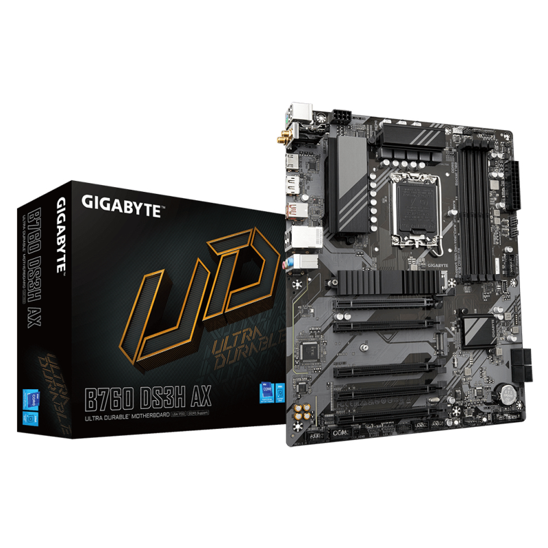 PLACA BASE GIGABYTE B760 DS3H 1700 AX ATX 4XDDR5 PLACA BASE GIGABYTE B760 DS3H 1700 AX ATX 4XDDR5