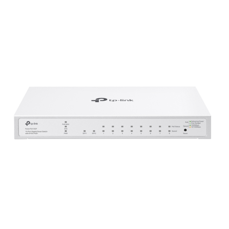 SWITCH FESTA FESTA FS310GP 10-PORT GIGABIT SWITCH 8-PORT POE+ SWITCH FESTA FESTA FS310GP 10-PORT GIGABIT SWITCH 8-PORT POE+