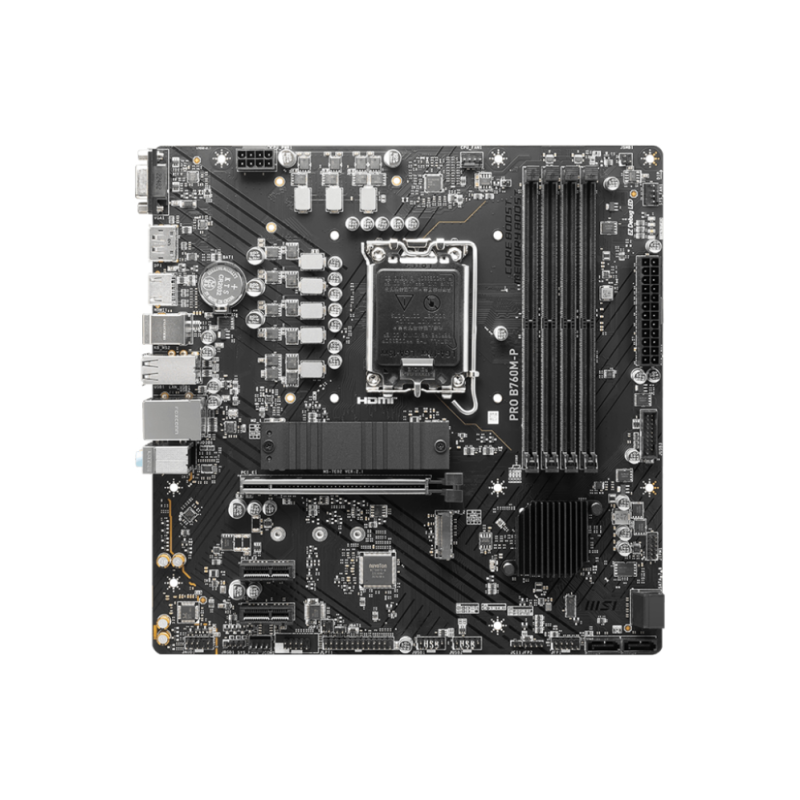 PLACA BASE MSI PRO B760M-P 1700 MATX 4XDDR5 PLACA BASE MSI PRO B760M-P 1700 MATX 4XDDR5