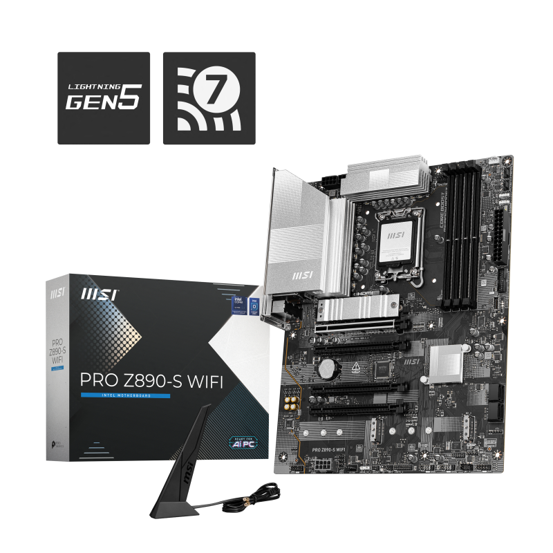 PLACA BASE MSI PRO Z890-S WIFI ATX 4XDDR5 PLACA BASE MSI PRO Z890-S WIFI ATX 4XDDR5