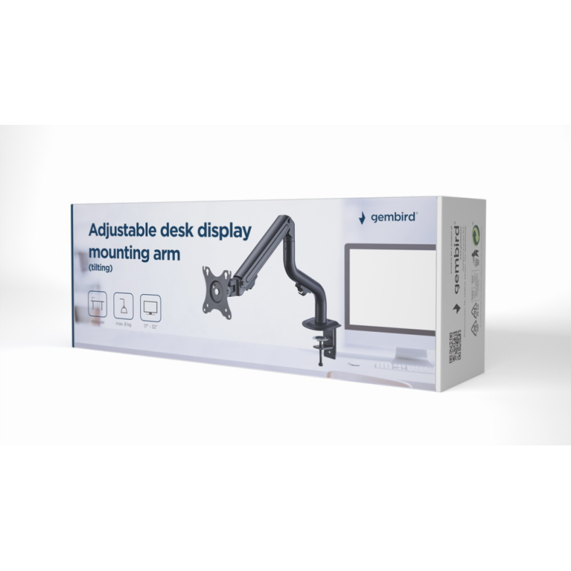 SOPORTE DE PANTALLA GEMBIRD PARA ESCRITORIO AJUSTABLE 17-32 HASTA 8 KG SOPORTE DE PANTALLA GEMBIRD PARA ESCRITORIO AJUSTABLE 17-32 HASTA 8 KG