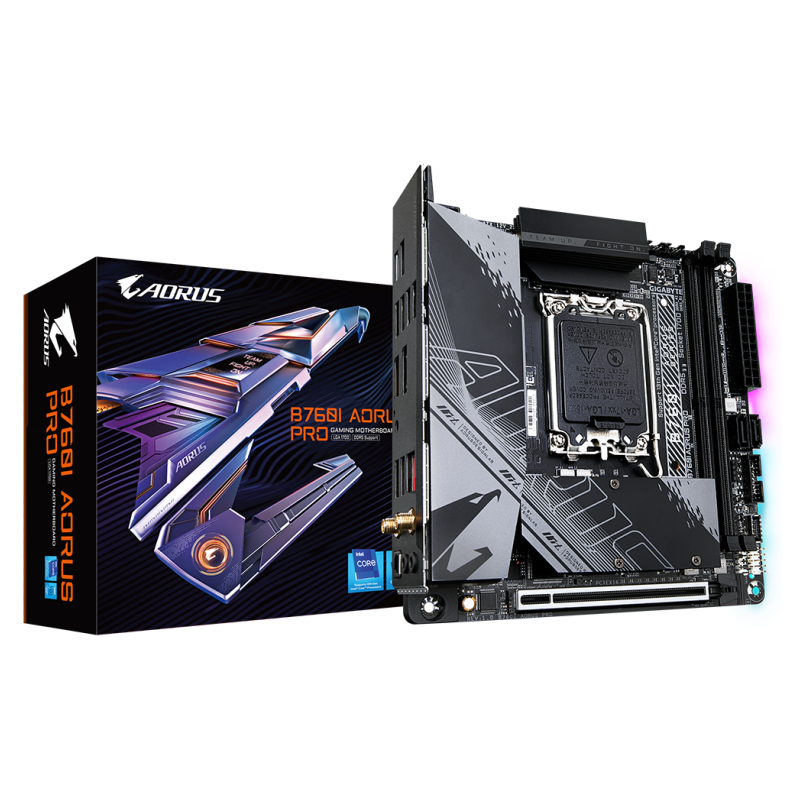 PLACA BASE GIGABYTE B760I AORUS PRO 1700 MITX 2XDDR5 PLACA BASE GIGABYTE B760I AORUS PRO 1700 MITX 2XDDR5
