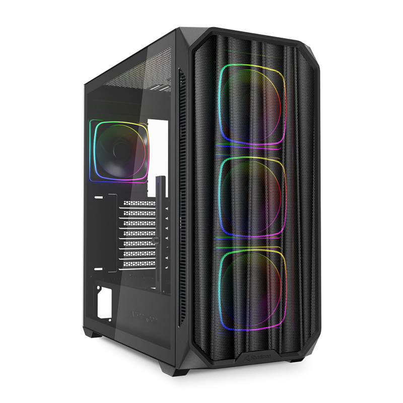 CAJA GAMING SHARKOON AK5M RGB ATX NEGRO 3XVENT 120MM 2XUSB SN FUENTE CAJA GAMING SHARKOON AK5M RGB ATX NEGRO 3XVENT 120MM 2XUSB SN FUENTE