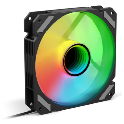 VENTILADOR CAJA SHARKOON MIRROR PWM RGB NEGRO