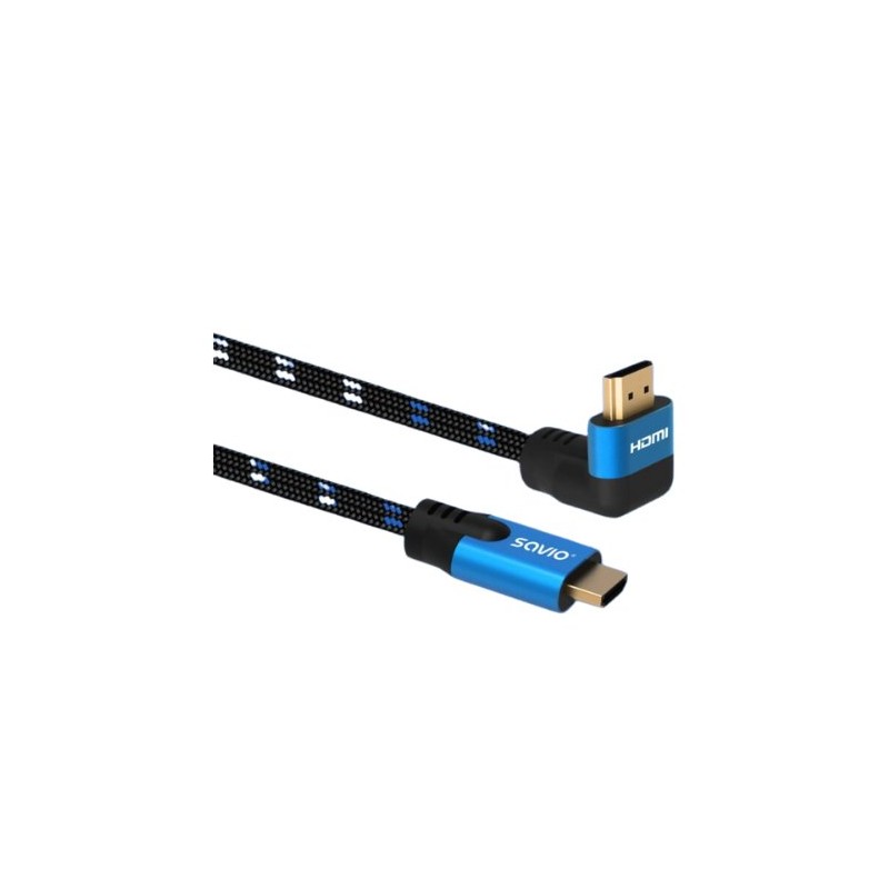 CABLE HDMI 2-1 (M) ANGULAR 8K SAVIO CL-147 1-8M CABLE HDMI 2-1 (M) ANGULAR 8K SAVIO CL-147 1-8M