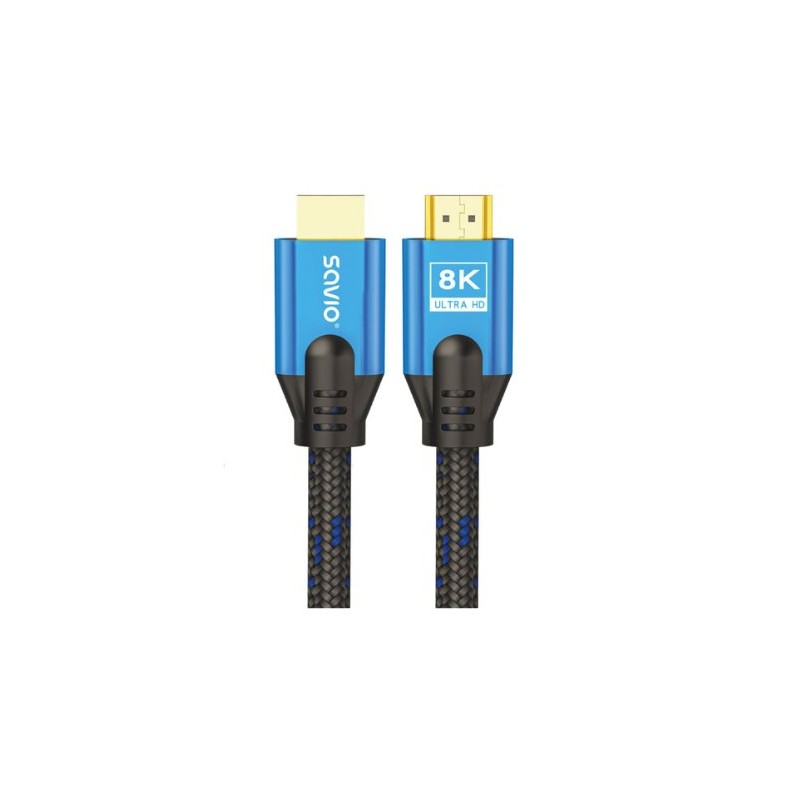 CABLE HDMI 2-1 (M) TRENZADO 8K SAVIO CL-169 5M CABLE HDMI 2-1 (M) TRENZADO 8K SAVIO CL-169 5M