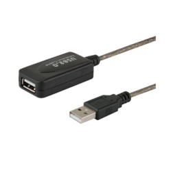 CABLE ALARGADOR PUERTO USB 2-0 5M NEGRO SAVIO