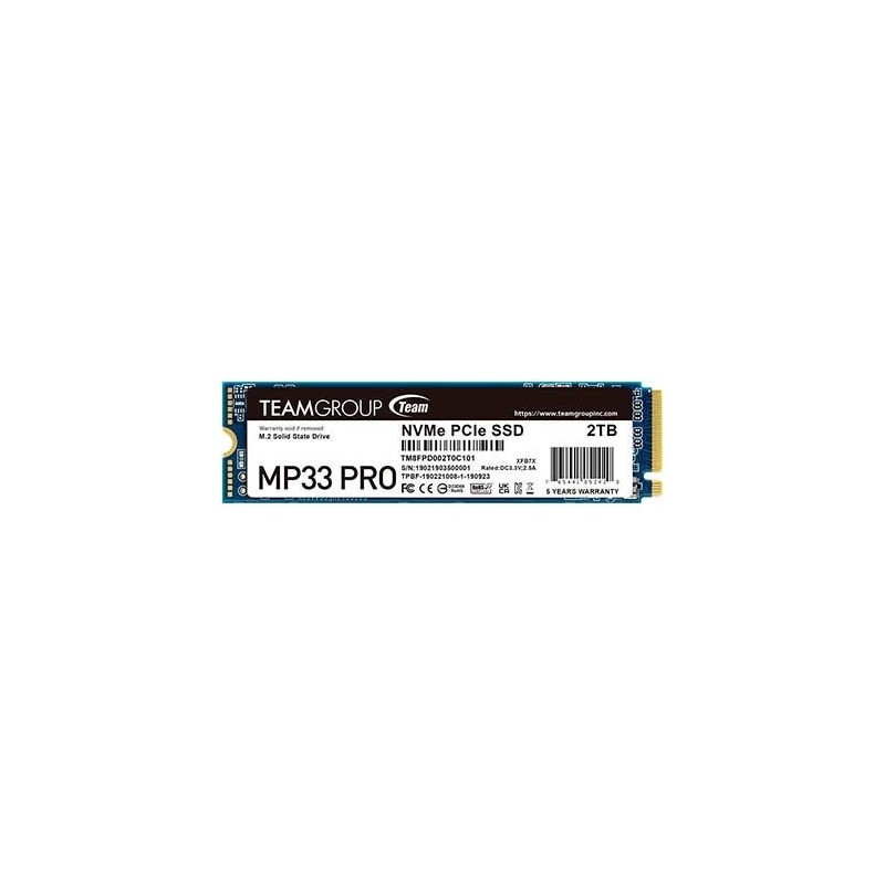DISCO DURO M2 SSD 2TB TEAMGROUP MP33 PRO GEN3x4 PCI-E 3-0 DISCO DURO M2 SSD 2TB TEAMGROUP MP33 PRO GEN3x4 PCI-E 3-0