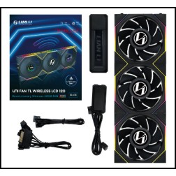 VENTILADOR 120X120 LIAN LI UNIFANTL-LCD WIRELESS BLACK R