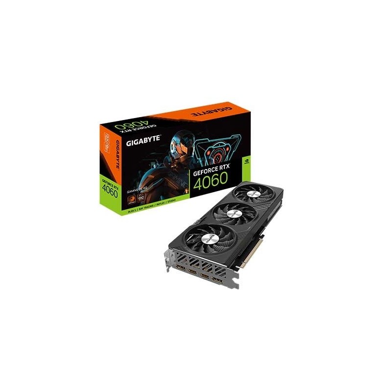 Tarjeta Gráfica Gigabyte GeForce RTX 4060 GAMING OC 8G- 8GB GDDR6