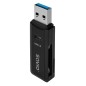 LECTOR DE TARJETAS SD - USB 3-0 NEGRO SAVIO AK-64 LECTOR DE TARJETAS SD - USB 3-0 NEGRO SAVIO AK-64