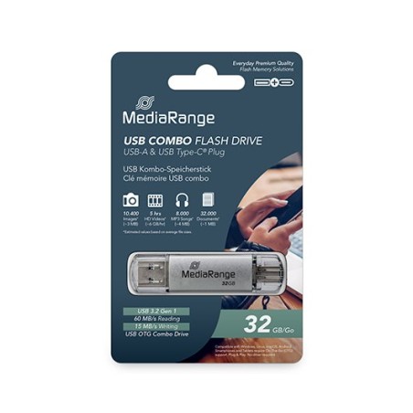 PENDRIVE COMBO 64GB USB 3-2 MEDIARANGE