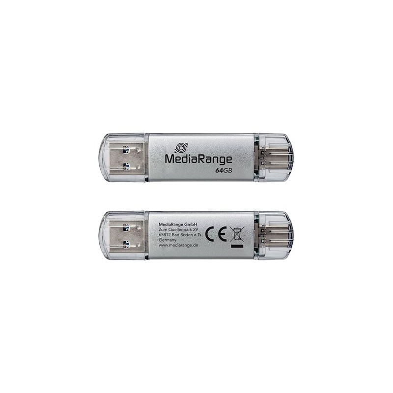 PENDRIVE COMBO 32GB USB 3-2 MEDIARANGE PENDRIVE COMBO 32GB USB 3-2 MEDIARANGE