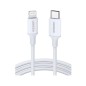 CABLE UGREEN USB-C to LIGHTNING MFI 1M WHITE CABLE UGREEN USB-C to LIGHTNING MFI 1M WHITE