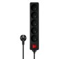 REGLETA DE 5 ENCHUFES 3M NEGRO SAVIO LZ-01 REGLETA DE 5 ENCHUFES 3M NEGRO SAVIO LZ-01