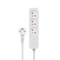 REGLETA DE 3 ENCHUFES 1-5M BLANCO SAVIO LZ-07 REGLETA DE 3 ENCHUFES 1-5M BLANCO SAVIO LZ-07