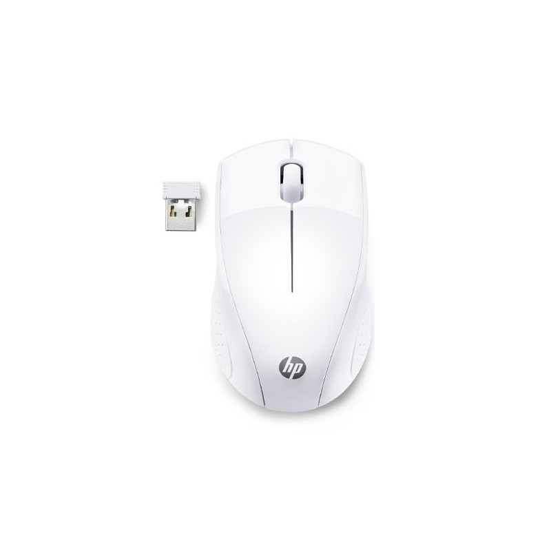 Ratón Inalámbrico HP 220- Hasta 1600 DPI- Blanco Nieve
