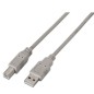 Cable USB 2-0 Impresora Aisens A101-0002- USB Tipo-B Macho - USB Macho- Hasta 2-5W- 60Mbps- 1-8m- Beige Cable USB 2-0 Impresora Aisens A101-0002- USB Tipo-B Macho - USB Macho- Hasta 2-5W- 60Mbps- 1-8m- Beige