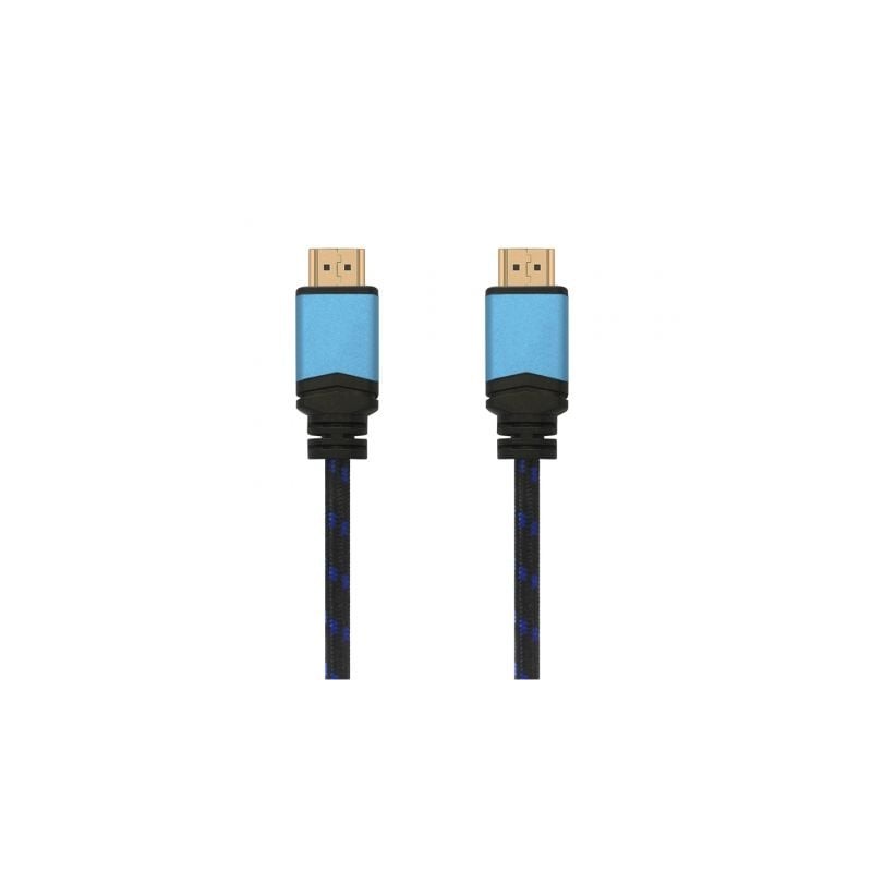 Cable HDMI 2-0 4K Aisens A120-0356 V2- HDMI Macho - HDMI Macho- Hasta 10W- 2250Mbps- 1m- Negro- Azul Cable HDMI 2-0 4K Aisens A120-0356 V2- HDMI Macho - HDMI Macho- Hasta 10W- 2250Mbps- 1m- Negro- Azul