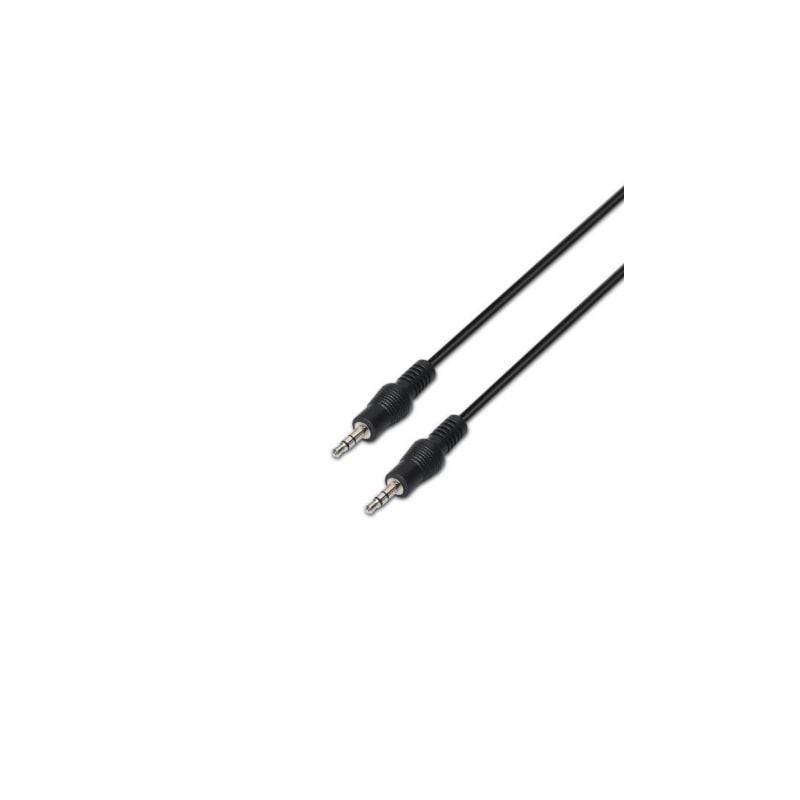 Cable Estéreo Aisens A128-0144- Jack 3-5 Macho - Jack 3-5 Macho- Hasta 0-1W- 10m- Negro Cable Estéreo Aisens A128-0144- Jack 3-5 Macho - Jack 3-5 Macho- Hasta 0-1W- 10m- Negro