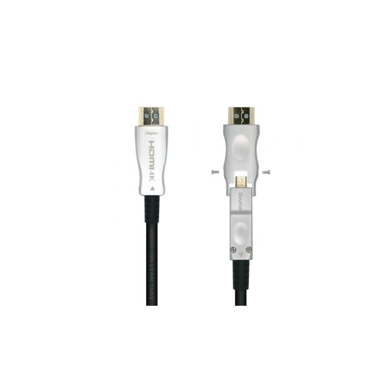Cable HDMI 2-0 AOC 4K Desmontable Aisens A148-0513- HDMI Macho - D Macho - HDMI Macho- 40m- Negro Cable HDMI 2-0 AOC 4K Desmontable Aisens A148-0513- HDMI Macho - D Macho - HDMI Macho- 40m- Negro