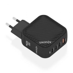 Cargador de Pared GaN Aisens ASCH-100W4P029-BK- 3xUSB Tipo-C- 1x USB- 100W