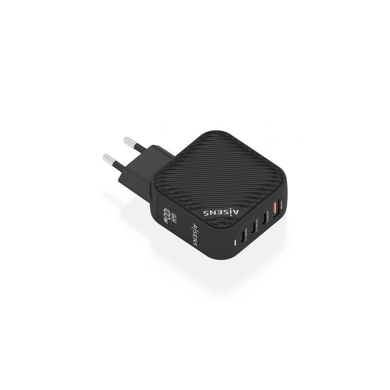 Cargador de Pared GaN Aisens ASCH-100W4P029-BK- 3xUSB Tipo-C- 1x USB- 100W Cargador de Pared GaN Aisens ASCH-100W4P029-BK- 3xUSB Tipo-C- 1x USB- 100W