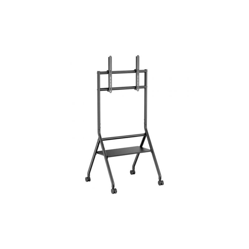 SOPORTE AISENS SUELO RUEDAS BANDEJA PANTALLA 80KG DE 37-86 NEGRO SOPORTE AISENS SUELO RUEDAS BANDEJA PANTALLA 80KG DE 37-86 NEGRO