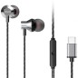 Auriculares Intrauditivos Aiwa ESTM-50USB-C-SL- con Micrófono- USB Tipo-C- Plateados Auriculares Intrauditivos Aiwa ESTM-50USB-C-SL- con Micrófono- USB Tipo-C- Plateados