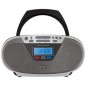 Radio CD Aiwa BoomBox BBTU-400SL- 6W- Negra y Plateada