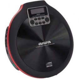 Reproductor de CD-CDR-MP3 Aiwa Walk PCD-810RD- Negra y Roja