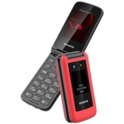 Teléfono Móvil Aiwa FP-30-2G RD para Personas Mayores- Rojo