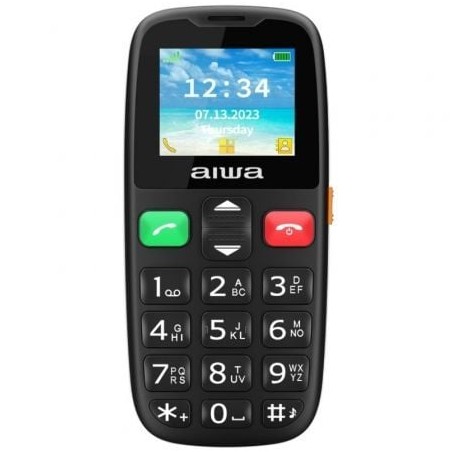 Teléfono Móvil Aiwa FPH-S100-2G para Personas Mayores- Negro