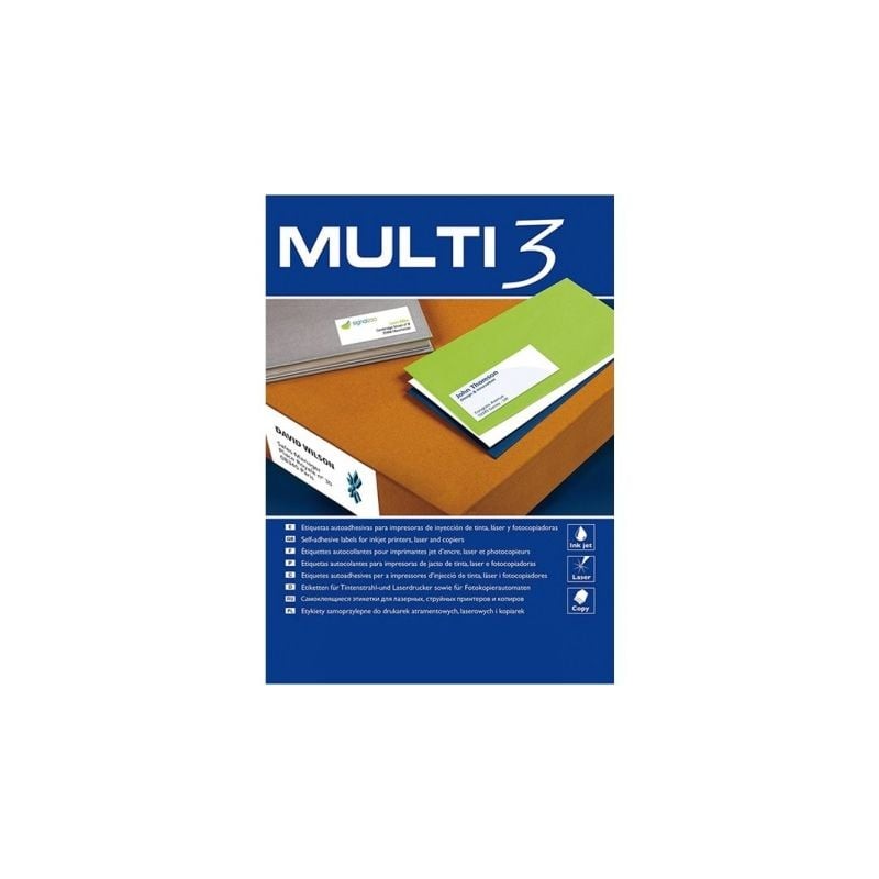 Etiquetas Adhesivas Apli 4719 Multi3- 52-5 x 29-7mm- 100 Hojas Etiquetas Adhesivas Apli 4719 Multi3- 52-5 x 29-7mm- 100 Hojas