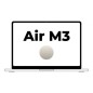 Apple Macbook Air 13,6"- M3 8-Core CPU- 16Gb- 512Gb SSD- 10-Core GPU- Blanco Estrella Apple Macbook Air 13,6"- M3 8-Core CPU- 16Gb- 512Gb SSD- 10-Core GPU- Blanco Estrella
