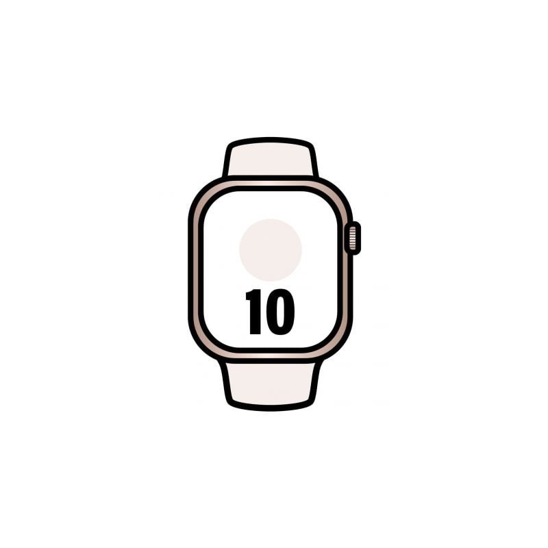 Apple Watch Series 10- GPS- 42mm- Caja de Aluminio Oro Rosa - Correa Deportiva Rosa Rubor M-L Apple Watch Series 10- GPS- 42mm- Caja de Aluminio Oro Rosa - Correa Deportiva Rosa Rubor M-L