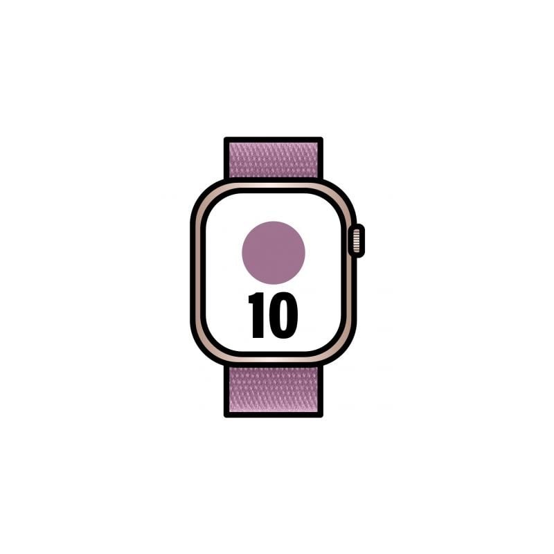 Apple Watch Series 10- GPS- 46mm- Caja de Aluminio Oro Rosa - Correa Loop Deportiva Ciruela Apple Watch Series 10- GPS- 46mm- Caja de Aluminio Oro Rosa - Correa Loop Deportiva Ciruela