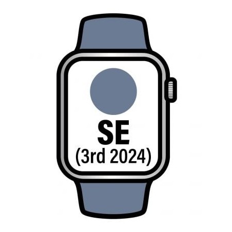 Apple Watch SE 3rd V2- GPS- Cellular- 44mm- Caja de Aluminio- Correa Deportiva Azul Denim M-L