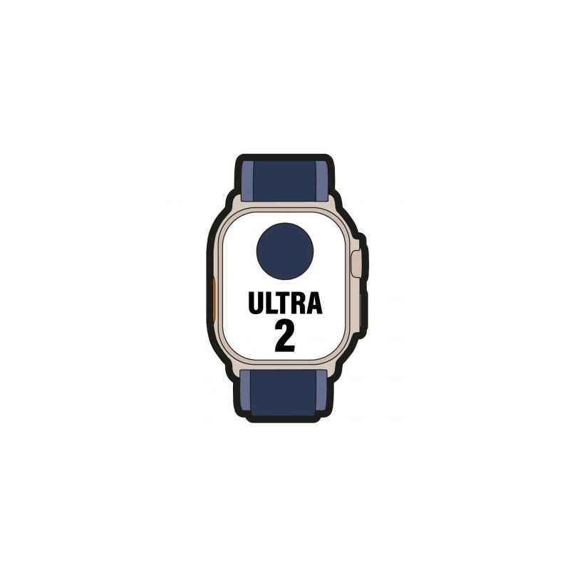 Apple Watch Ultra 2- GPS- Cellular- 49mm- Caja de Titanio- Correa Loop Trail Azul M-L Apple Watch Ultra 2- GPS- Cellular- 49mm- Caja de Titanio- Correa Loop Trail Azul M-L