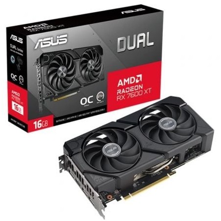Tarjeta Gráfica Asus Dual Radeon RX 7600 XT OC- 16GB GDDR6