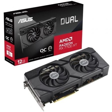 Tarjeta Gráfica Asus Dual Radeon RX 7700 XT OC- 12GB GDDR6