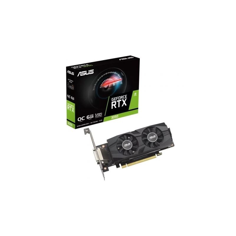 Tarjeta Gráfica Asus GeForce RTX 3050 LP BRK OC Edition- 6GB GDDR6- Compatible con Perfil Bajo Tarjeta Gráfica Asus GeForce RTX 3050 LP BRK OC Edition- 6GB GDDR6- Compatible con Perfil Bajo