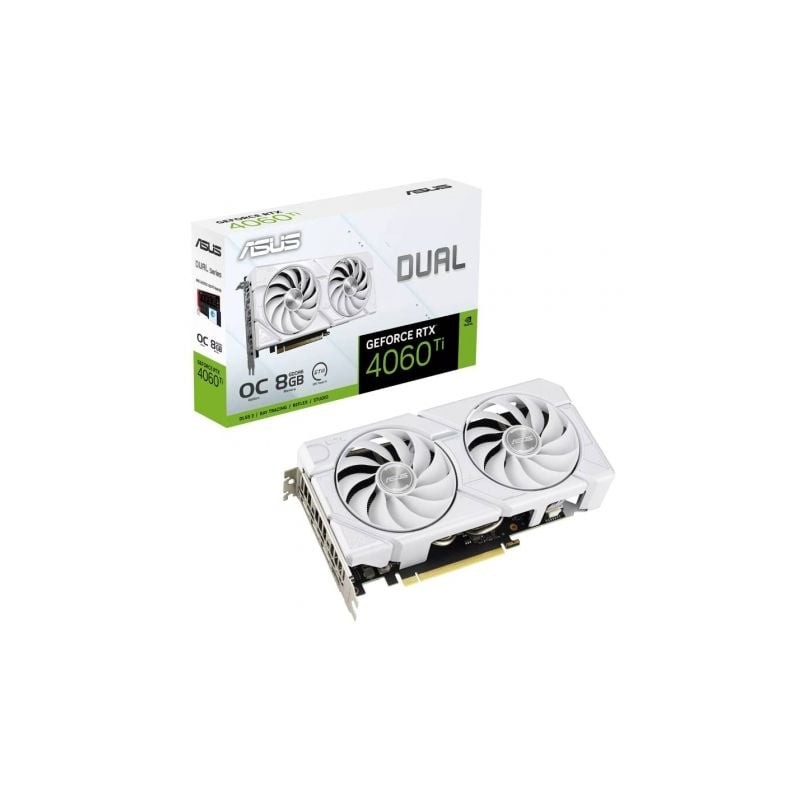 Tarjeta Gráfica Asus Dual GeForce RTX 4060 Ti EVO OC White Edition- 8GB GDDR6 Tarjeta Gráfica Asus Dual GeForce RTX 4060 Ti EVO OC White Edition- 8GB GDDR6